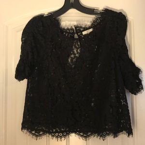 Joie Fanny laced top size XS black